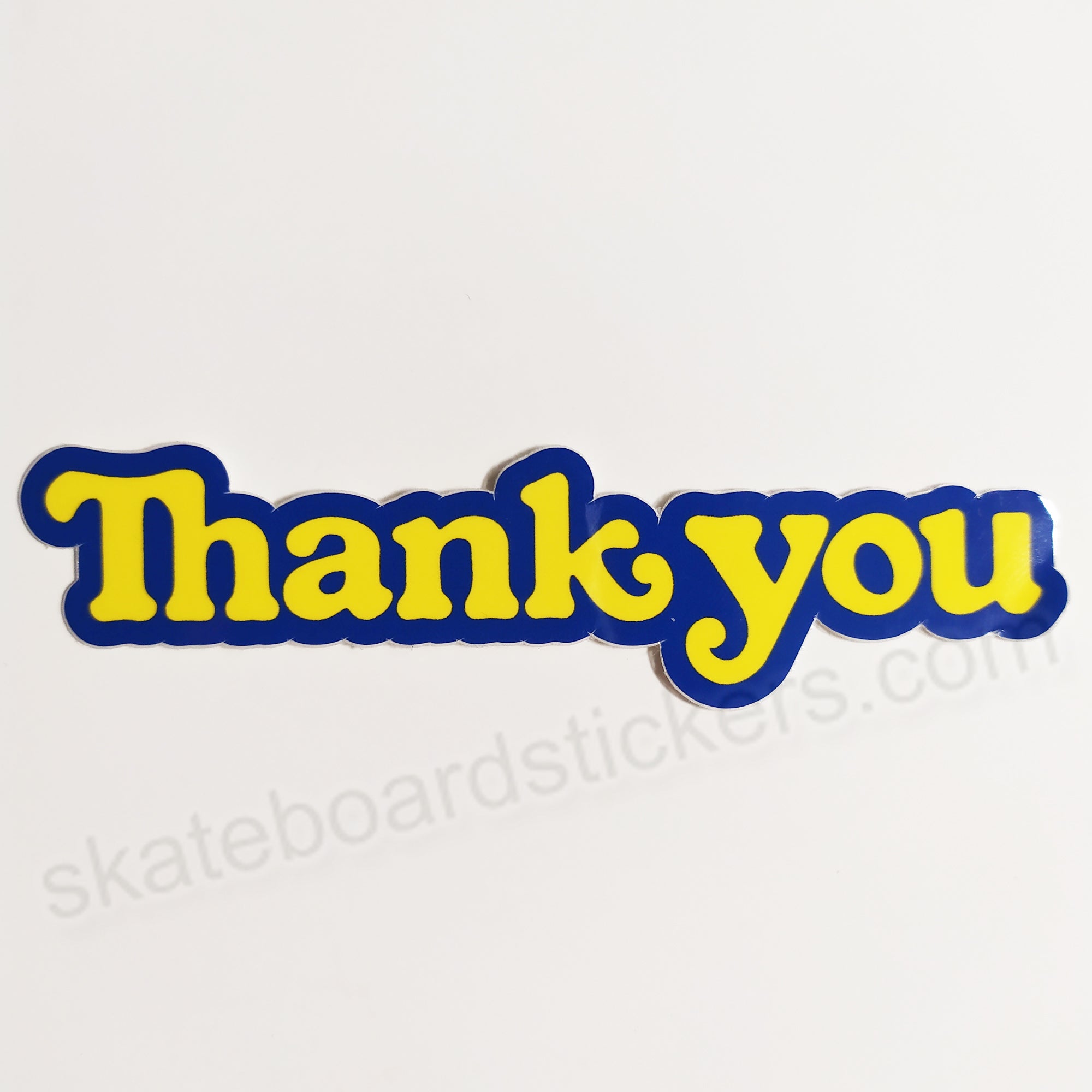 Thank You Skateboard Sticker - SkateboardStickers.com