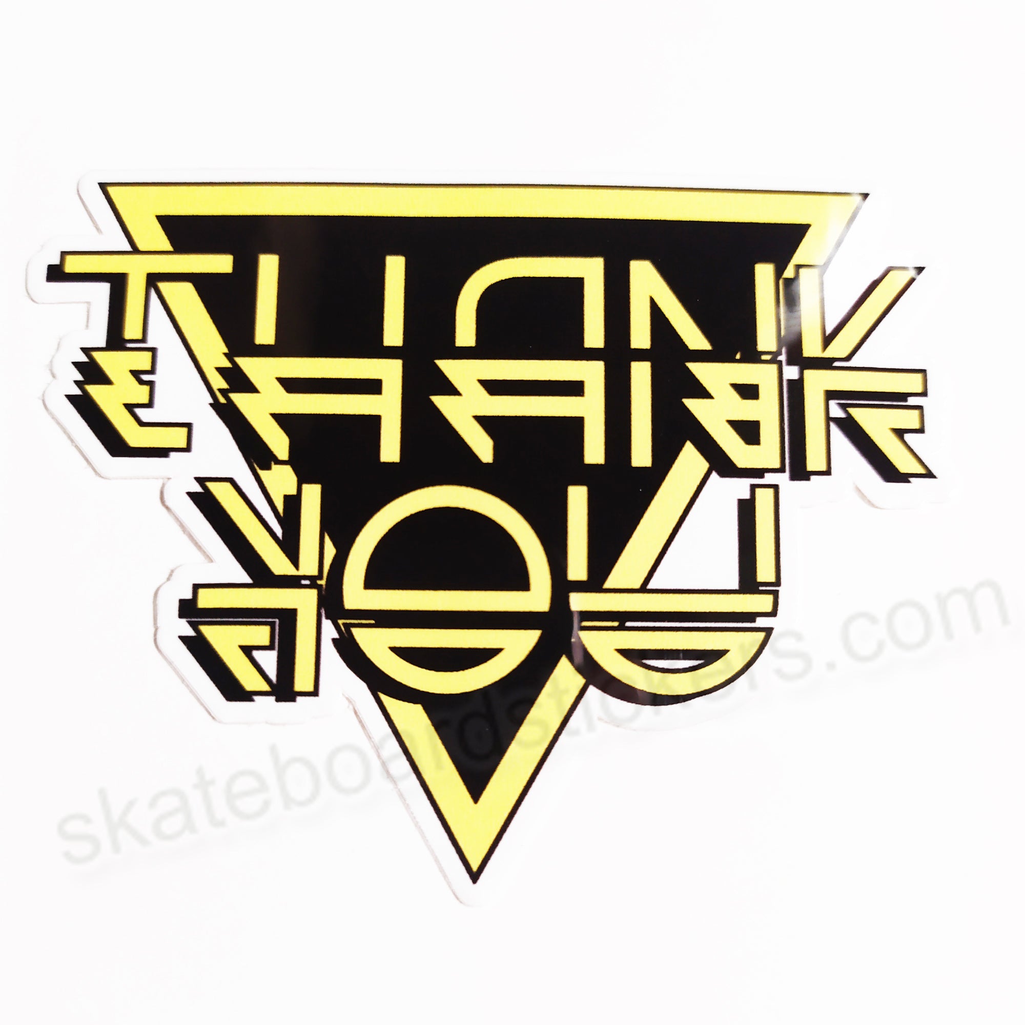 Thank You Skateboard Sticker - SkateboardStickers.com