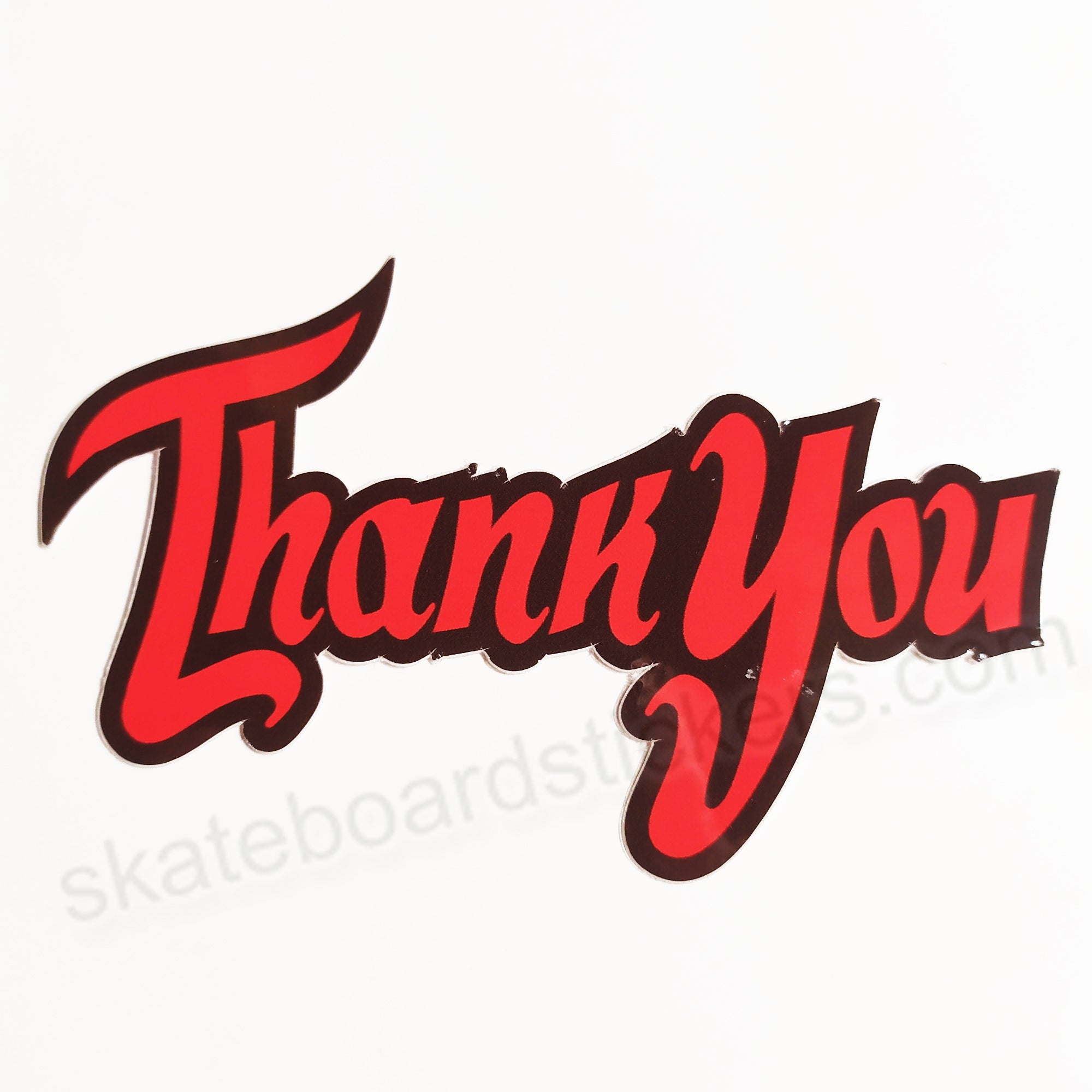 Thank You Skateboard Sticker - SkateboardStickers.com