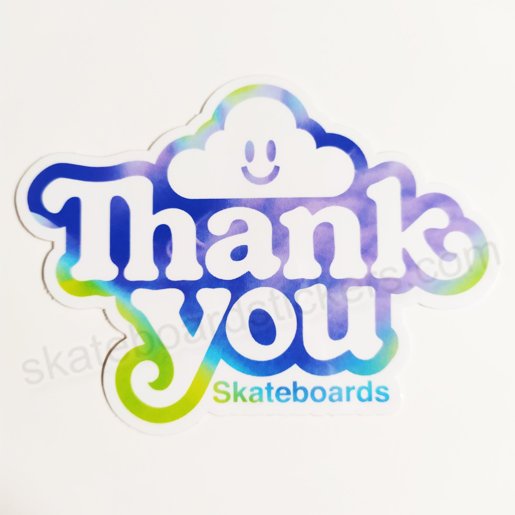 Thank You Skateboard Sticker - SkateboardStickers.com