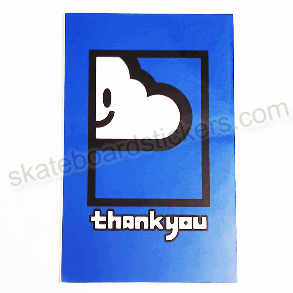 Thank You Skateboard Sticker - SkateboardStickers.com