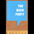 The Back Forty Skateboard Sticker - Blue - SkateboardStickers.com
