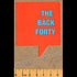 The Back Forty Skateboard Sticker - Orange - SkateboardStickers.com