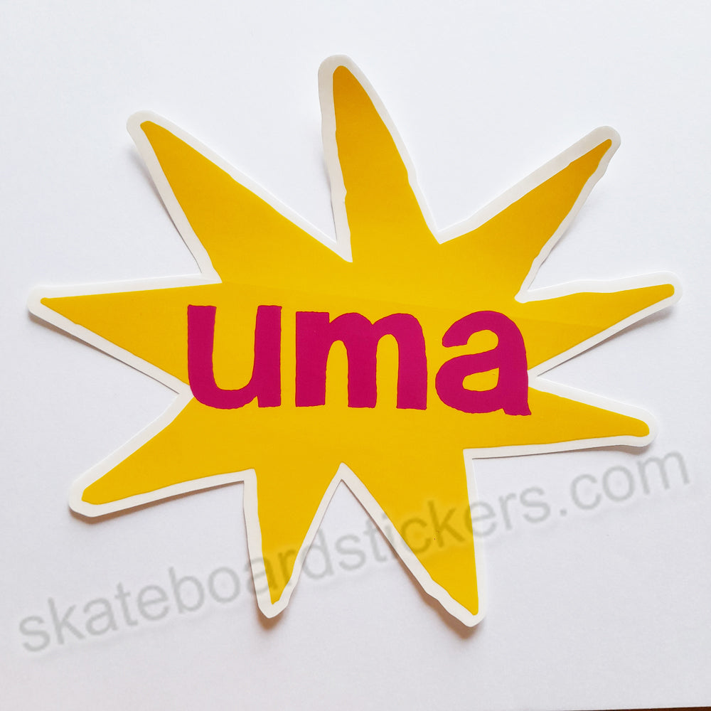 UMA Landsleds Burst Skateboard Sticker (by Evan Smith, Thomas Campbell and Nathaniel Russell) - SkateboardStickers.com