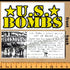 US Bombs Punk Rock Metal Music Band Skateboard Sticker - SkateboardStickers.com