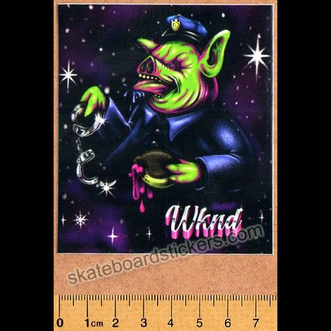 WKND Skateboards - Overseer Skateboard Sticker - SkateboardStickers.com