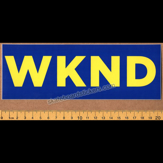 WKND Skateboards - Banner Skateboard Sticker