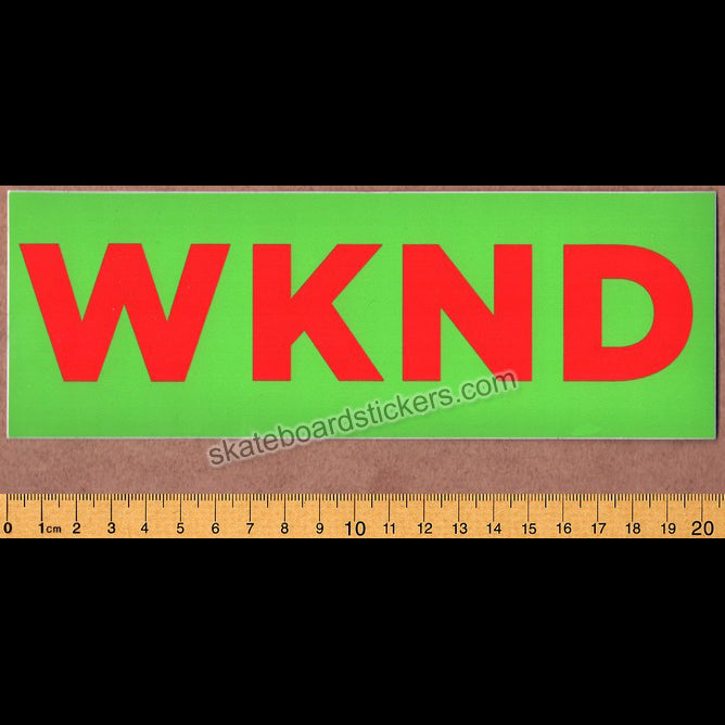 WKND Skateboards - Banner Skateboard Sticker