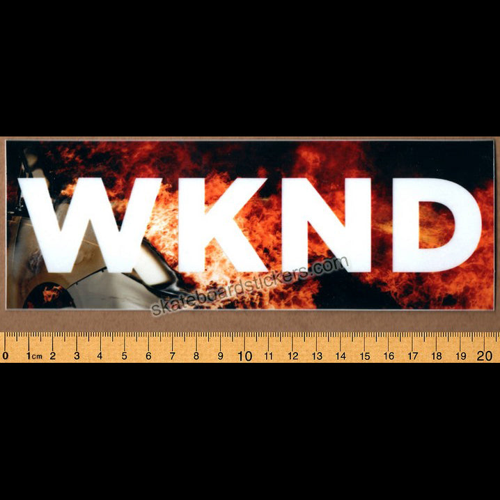 WKND Skateboards - Vanfire Banner Skateboard Sticker