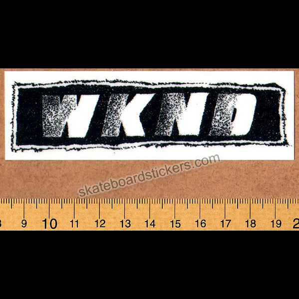 WKND Skateboards - Sketched Skateboard Sticker - SkateboardStickers.com