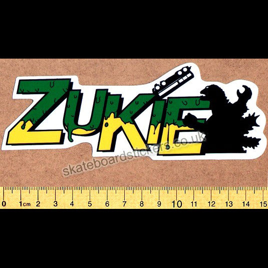 Zukie Clothing Skateboard Sticker - SkateboardStickers.com